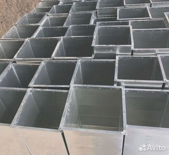 Прямоугольные воздуховоды в ассортименте