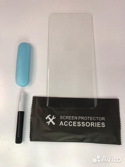 Защитное стекло Xiaomi Mi 10 с уф клеем и лампой