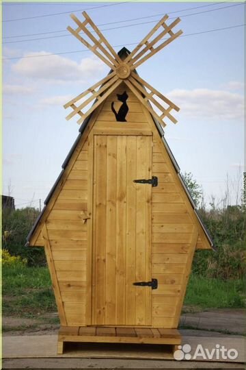 Дачный туалет с лебедем фхп 632