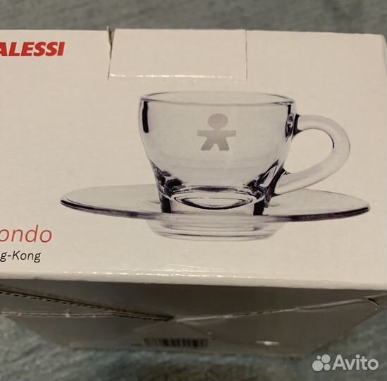 Чашка кофейная стеклянная Alessi Girotondo