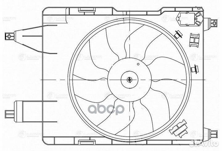 Вентилятор радиатора Renault Megane II (03) (с