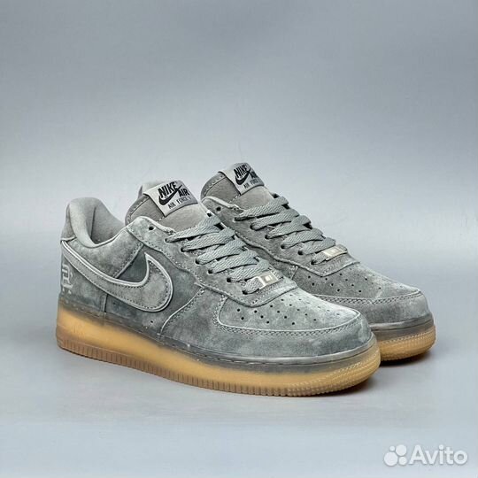 Замшевые Nike Air Force 1 Grey