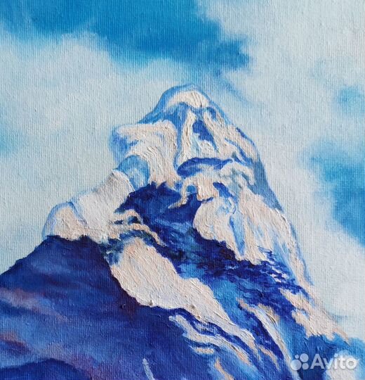 Картина маслом природа Горы горный пейзаж