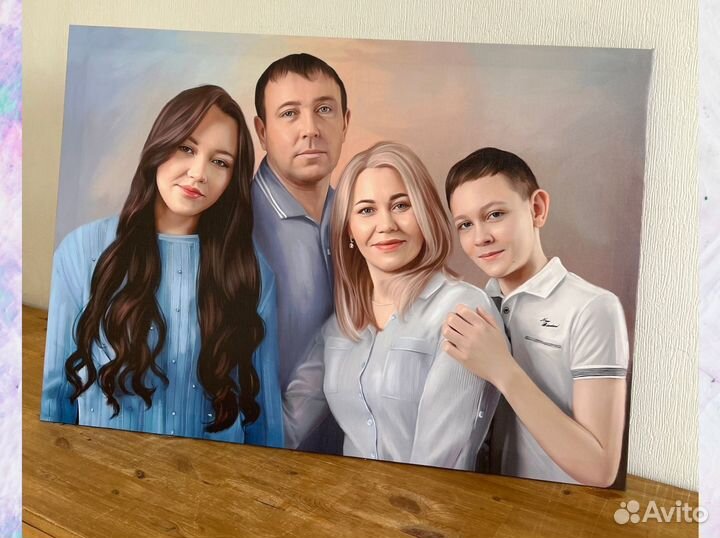 Портрет на холсте по фото