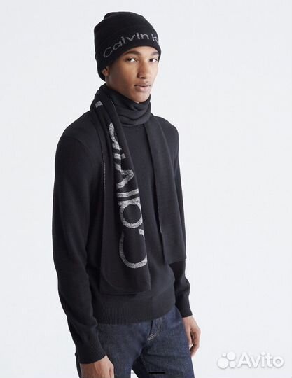 Мужской набор Calvin Klein (шапка и шарф)
