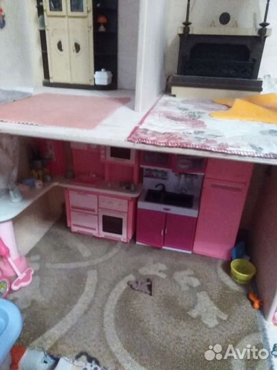 Кукольный домик для барби с мебелью