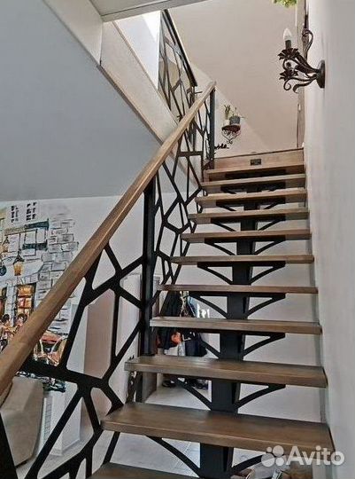 Изготовление лестниц на металлокаркасе