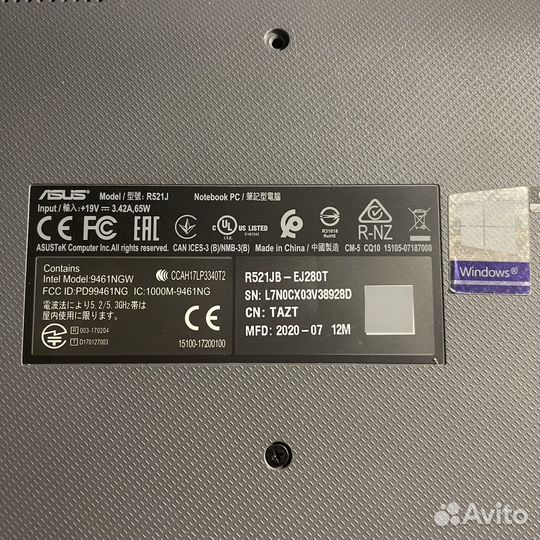 Ноутбук Asus Intel Core i3