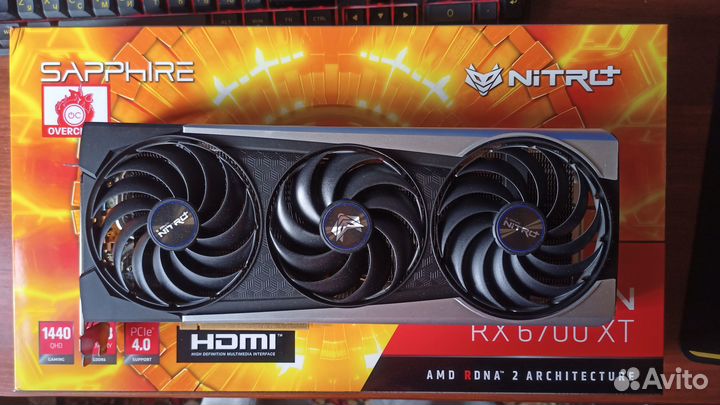 Видеокарта AMD Radeon RX6700 XT Sapphire Nitro Plu