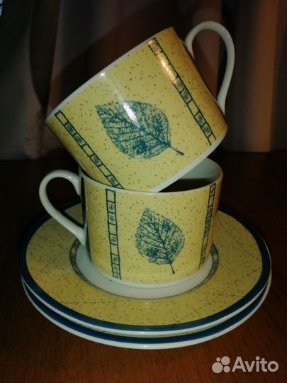 Чашка с блюдцем (2 шт.) новые