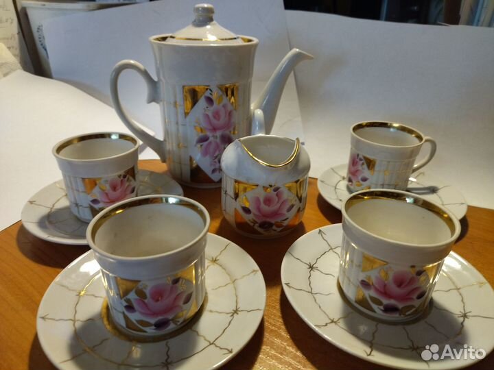 Мини кофейный сервиз «Роза»