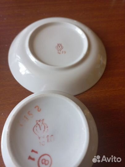 Чайная пара фарфор СССР