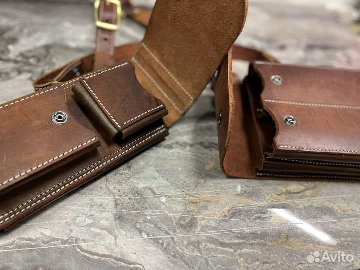 Сумка кобура натуральная кожа