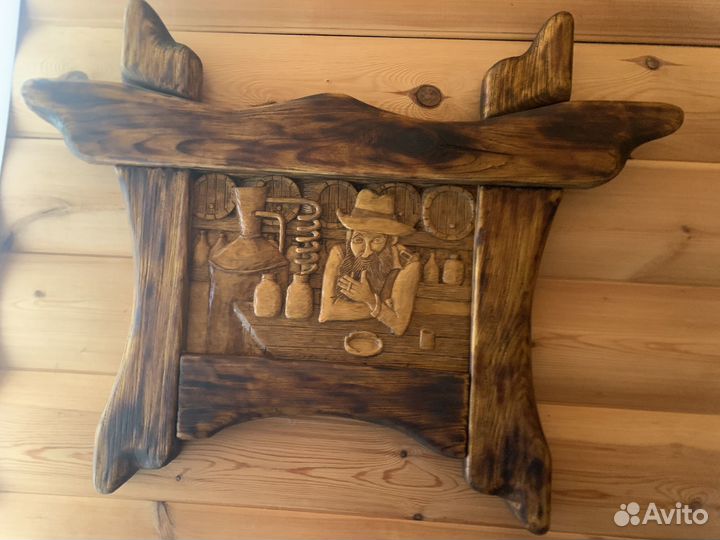 Резное панно ручной работы