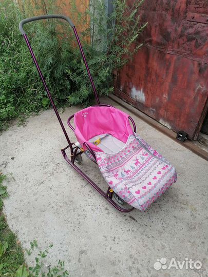 Санки коляска nika