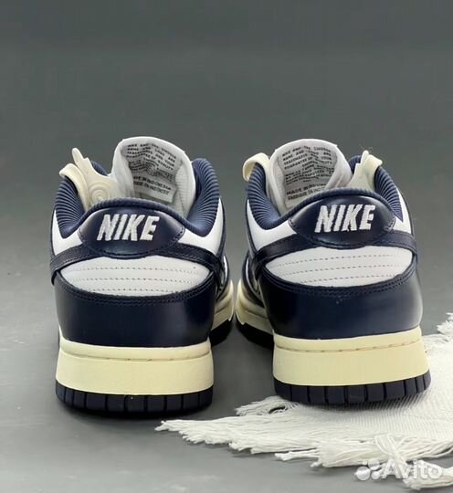 Nike Dunk Low Midnight Navy and White 36-39 EU