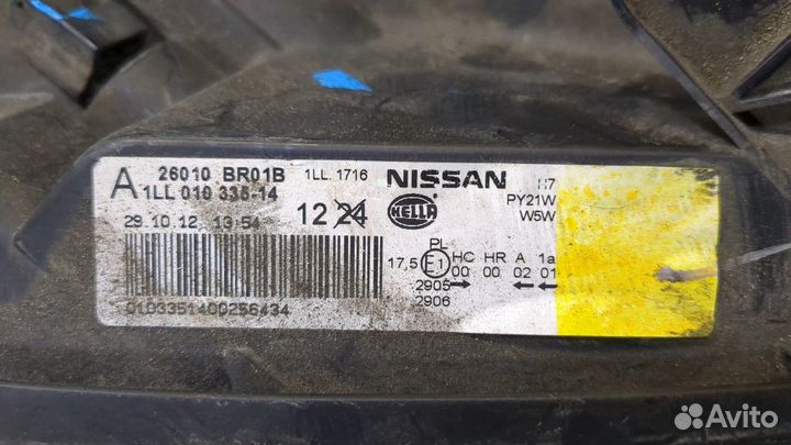 Фара (передняя) Nissan Qashqai, 2012