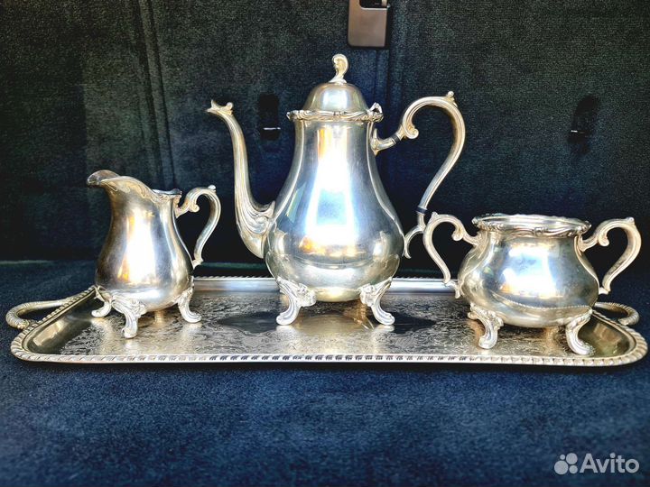 Старинный набор посуды wilcox silver.CO USA