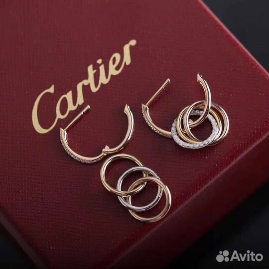 Подвеска кулон колье серьги Картье Cartier vgold