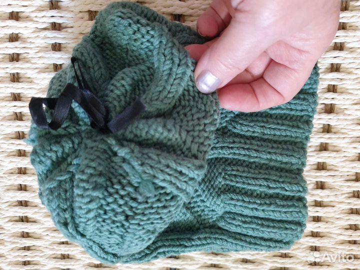 Шапки вязаные из шерсти мериноса