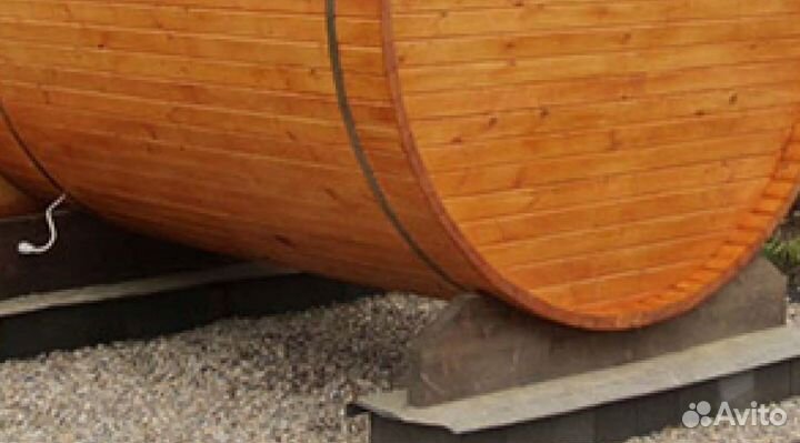 Баня бочка С установкой