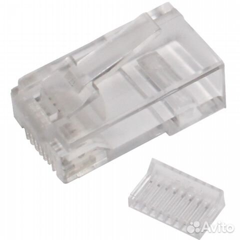 RJ45 коннектор (обжимной) со вставкой #327684