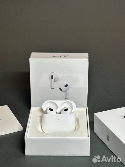 Наушники apple airpods 3 +щетка для чистки + чехол