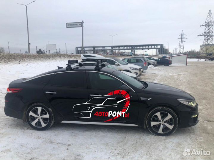 Багажник на крышу Kia Optima модельный аэро крыло