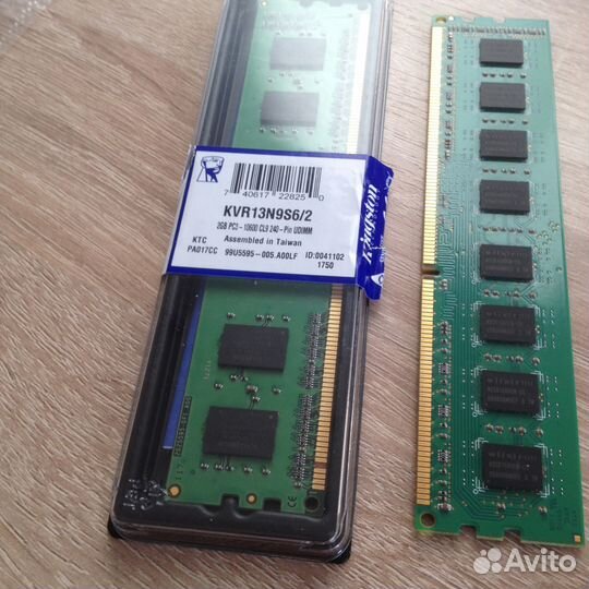 Модули памяти-2 шт.(б/у+новый) по 2 гб