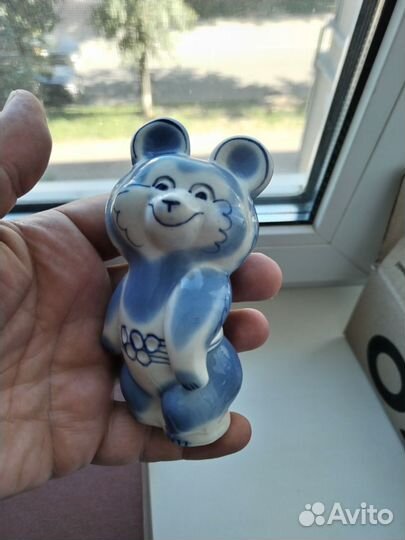 Олимпийский мишка гжель СССР