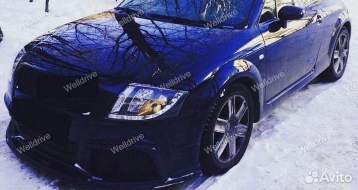 Фары Audi TT 8N 99-05 c дхо галоген черные