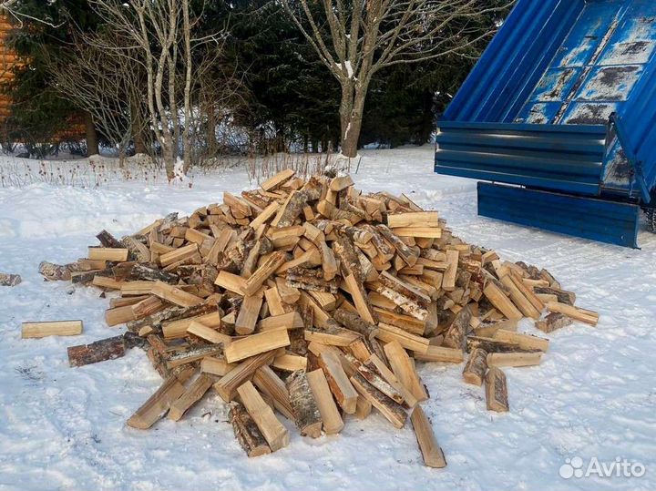 Дрова березовые. Колотые