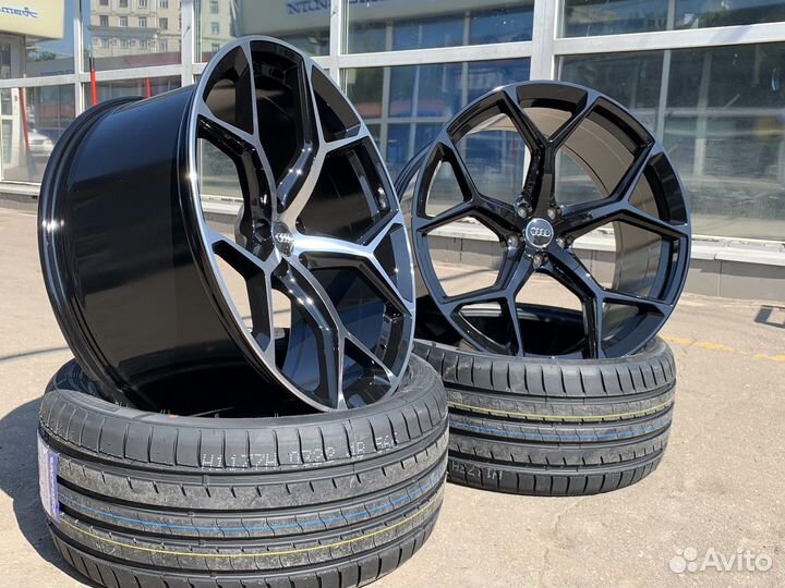 Диски R22 audi Q7 Q8 5/112 Black/BMF