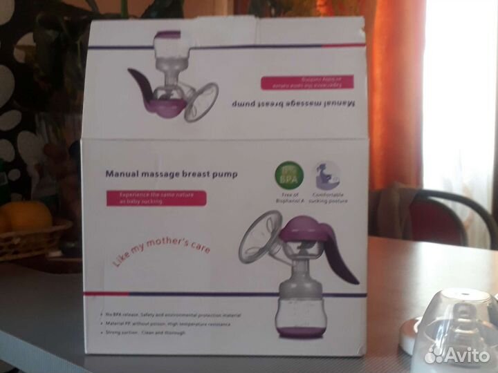 Молокоотсос avent ручной бутылочки