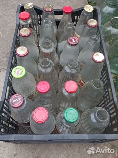 Бутылки стеклянные 1л