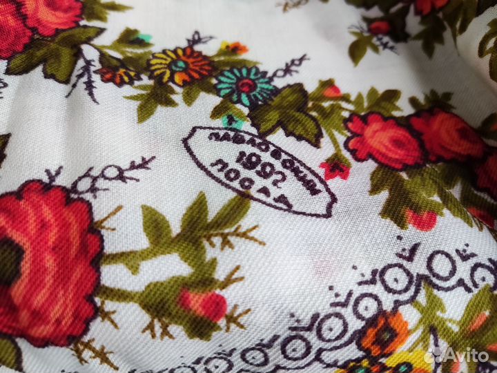 Павловопосадский платок шерсть