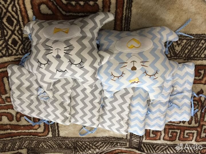 Бортики и балдахин в кроватку