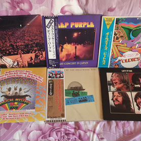 Виниловые пластинки Beatles, Deep Purple japan