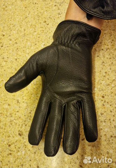 Новые кожаные перчатки из оленьей кожи