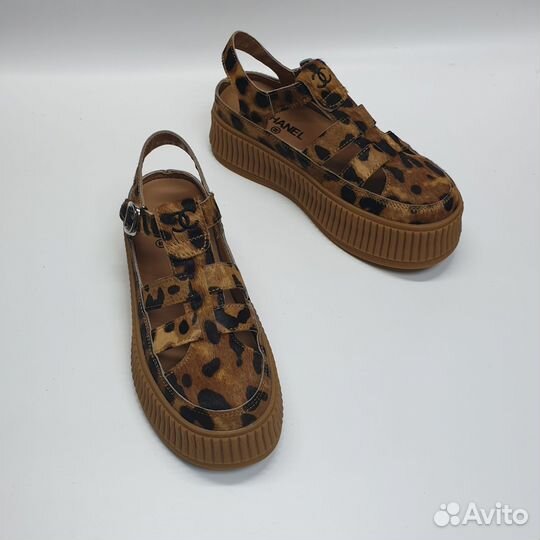 Сандалии Chanel 36-39 leopard