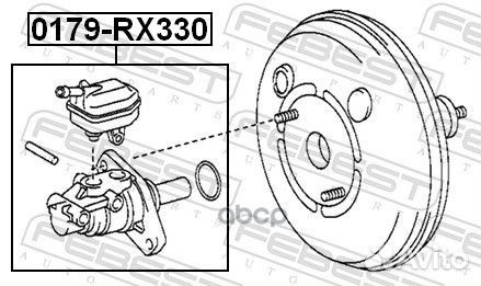 Цилиндр тормозной lexus RX300/330/350 MCU3#.GSU