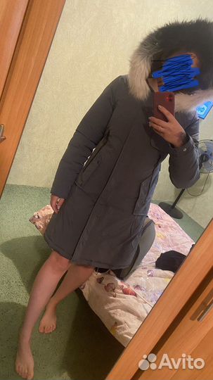 Пуховик парка женский 46