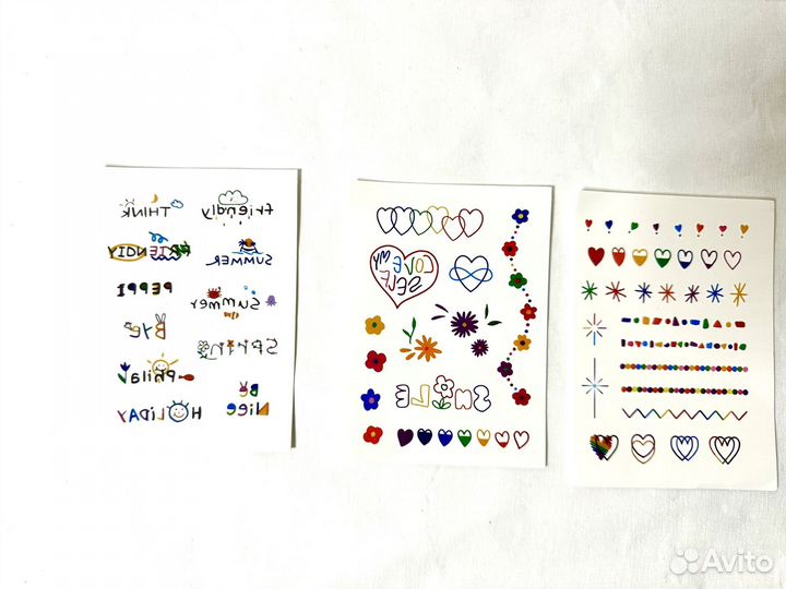 Временные татуировки тату переводилка