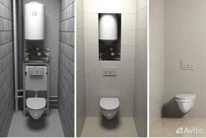 Ремонт / Замена любой инсталляции унитаза