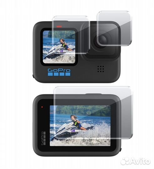 Защитное стекло для экрана и объектива GoPro 10 9