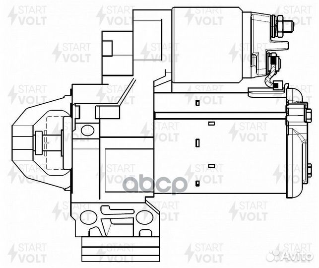 Стартер для а/м BMW 5 G30 (16) /X3 G01 (17) 2