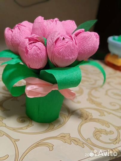 Сладкий букет из конфет