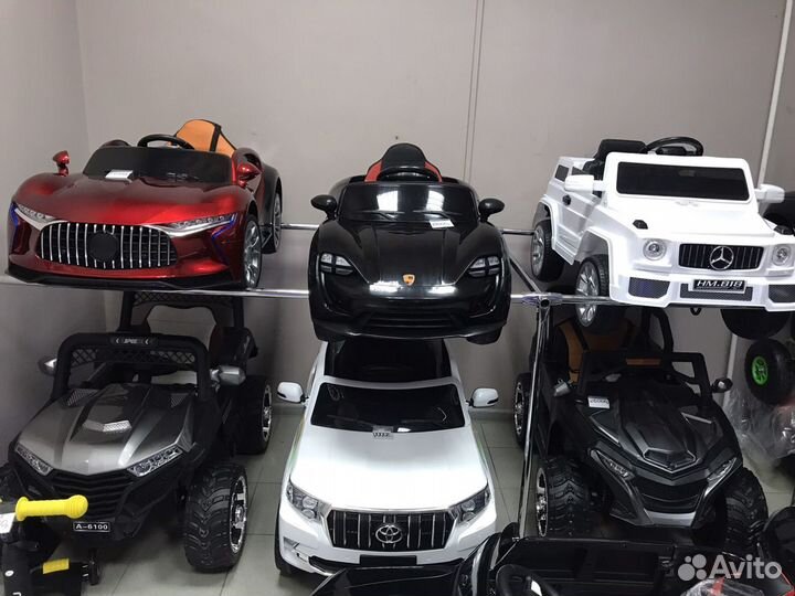 Детский электромобиль на пульте управления новый