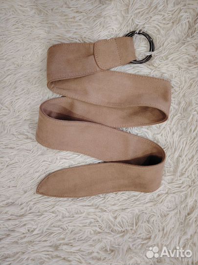 Пояс замшевый женский