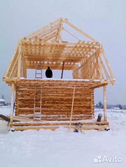 Сруб дома 6х6+3м, с Доставкой